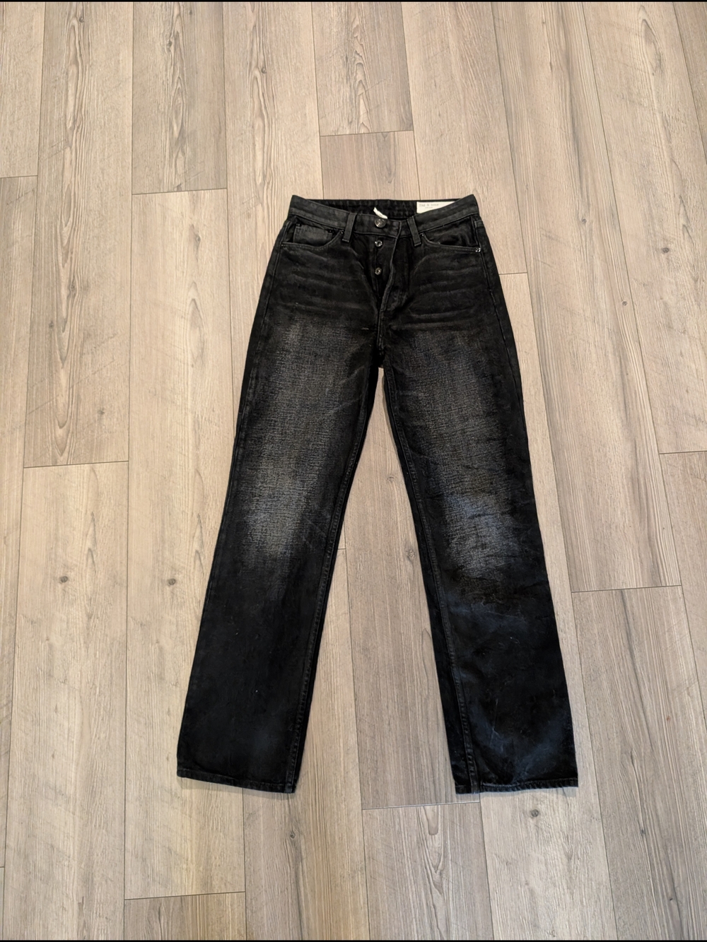 rag & bone Black Straight Leg Jeans for Women